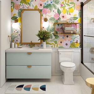 Цветная и яркая ванная комната: как преобразить санузел в Железногорске - zheleznogorsk.mebel54.com | фото