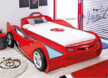 CARBED Кровать-машина Coupe с выдвижной кроватью Red 20.03.1306.00 в Железногорске - zheleznogorsk.mebel54.com | фото