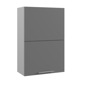 Капри ВПГПМ 600 шкаф верхний высокий Blum Aventos HF (Камень светлый/корпус Серый) в Железногорске - zheleznogorsk.mebel54.com | фото