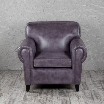 Кресло кожаное Элегант (Фиолетовый) в Железногорске - zheleznogorsk.mebel54.com | фото