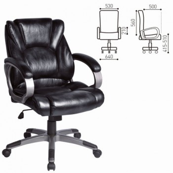 Кресло офисное BRABIX Eldorado EX-504 (черный) в Железногорске - zheleznogorsk.mebel54.com | фото