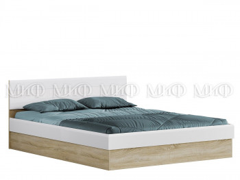 Кровать 1,6 спальня Фортуна (Дуб сонома/белый глянец) в Железногорске - zheleznogorsk.mebel54.com | фото