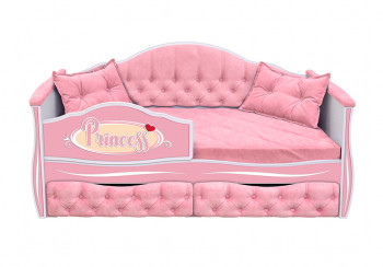 Кровать 160 серии Иллюзия 2 ящика 15 Бледно-розовый (подушки) в Железногорске - zheleznogorsk.mebel54.com | фото