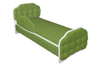 Кровать 190 Атлет Lux 76 Зелёный (мягкий бортик) в Железногорске - zheleznogorsk.mebel54.com | фото