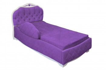 Кровать 190 Гармония Lux 32 Фиолетовый (мягкий бортик) в Железногорске - zheleznogorsk.mebel54.com | фото
