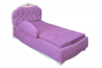 Кровать 190 Гармония Lux 67 Светло-фиолетовый (мягкий бортик) в Железногорске - zheleznogorsk.mebel54.com | фото