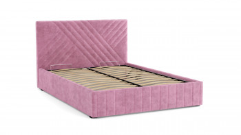 Кровать Гамма ш. 1400 (с основанием для хранения) (велюр тенерифе розовый) в Железногорске - zheleznogorsk.mebel54.com | фото