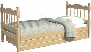 Кровать одинарная Аленка из массива сосны 800*1890 Сосна в Железногорске - zheleznogorsk.mebel54.com | фото