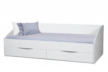 Кровать одинарная "Фея - 3" (симметричная) New/(белый / белый / ДВПО: белый) в Железногорске - zheleznogorsk.mebel54.com | фото