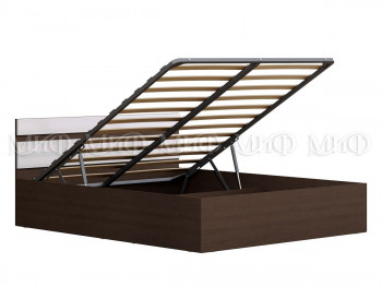 Кровать с подъемным механизмом Нэнси 1,4м (Венге/белый глянец) в Железногорске - zheleznogorsk.mebel54.com | фото