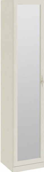 Шкаф для белья с 1-ой зеркальной дверью узкий «Лючия» (Штрихлак) в Железногорске - zheleznogorsk.mebel54.com | фото