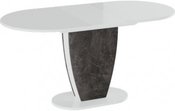 Стол обеденный «Монреаль» Тип 1 (Белый глянец/Моод темный) в Железногорске - zheleznogorsk.mebel54.com | фото