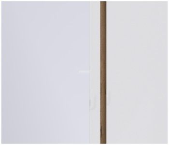Веста СБ-2258 Шкаф 3х дверный с зеркалом Дуб Бунратти/Белый глянец в Железногорске - zheleznogorsk.mebel54.com | фото